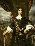 Samuel van hoogstraten, Portrait of Mattheus van den Broucke Governor of the Indies, with the gold chain and medal presented to him by the Dutch East India Company in 1670.